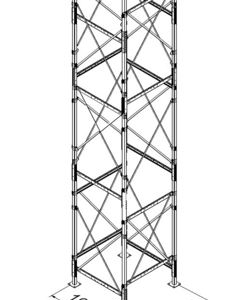 Freestanding tower bracing 3m extension M&M